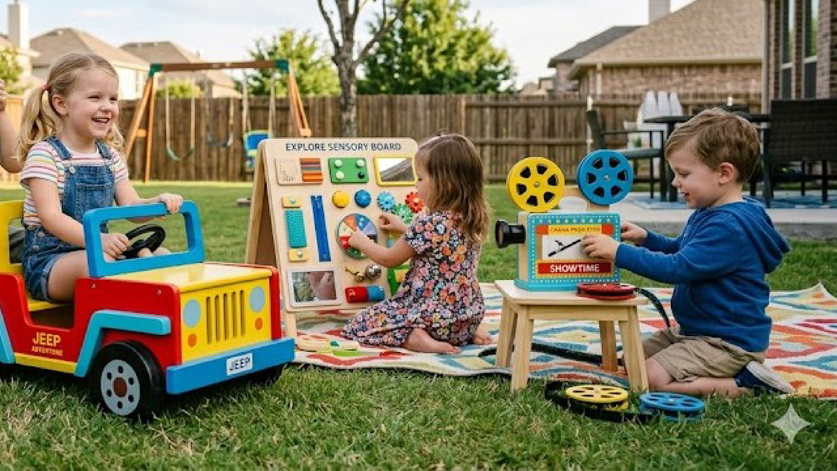 Playtime Fun: Cameras, Jeeps, Movies!